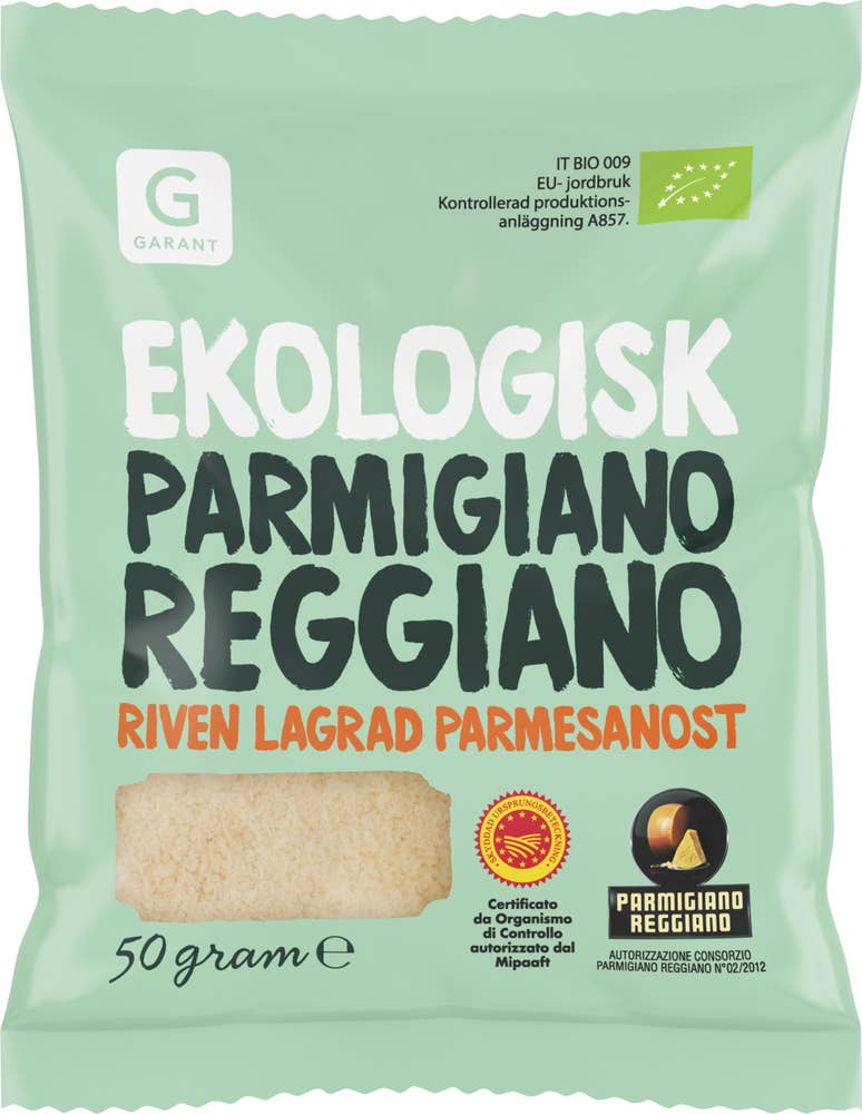 Garant ekologiska Parmigiano Riven 22M EKO