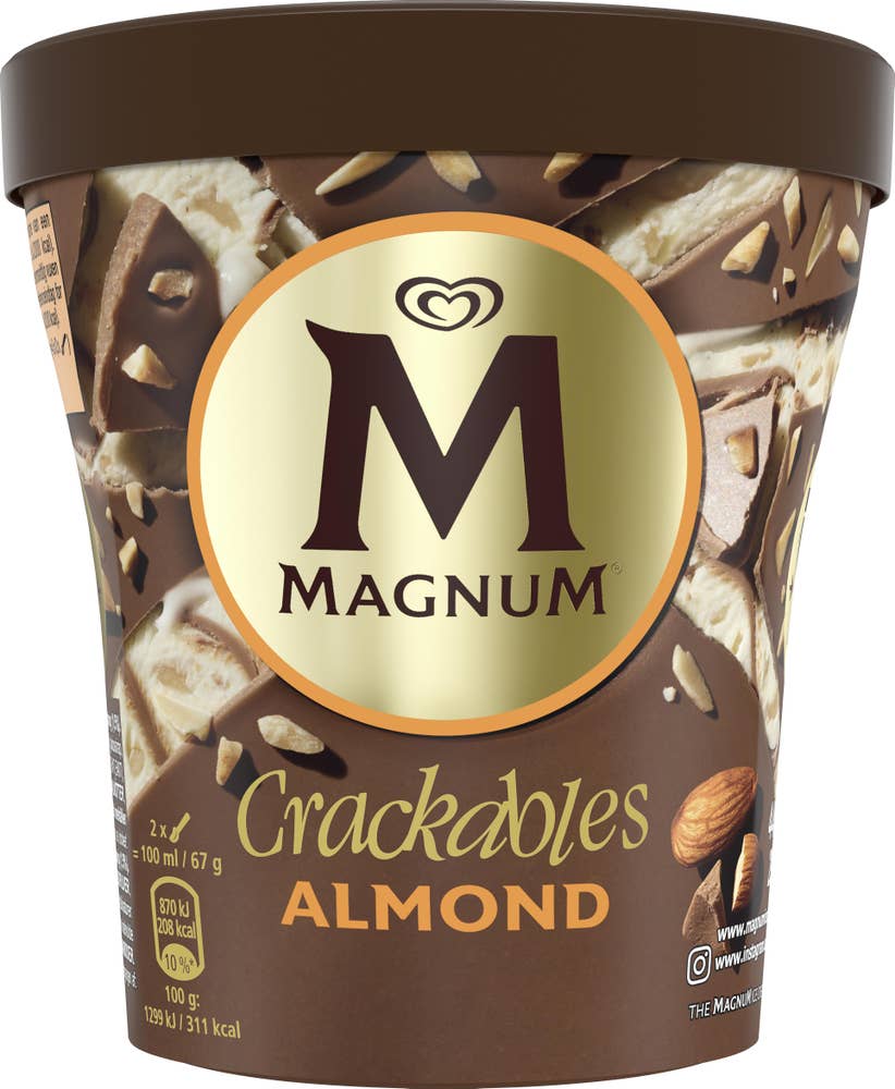 Magnum Glass Crackables Almond