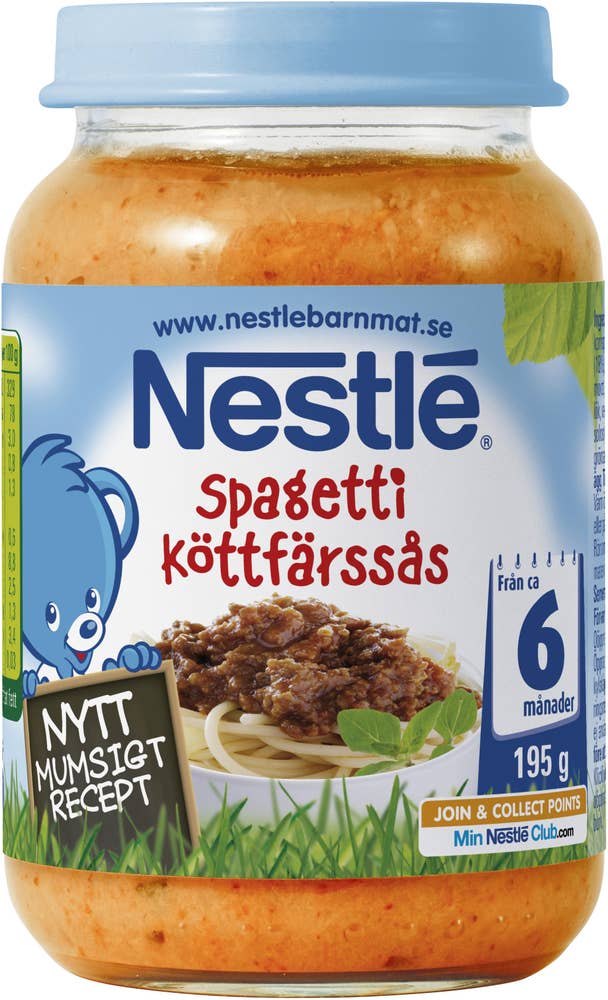 Nestlé Spagetti Köttfärssås 6M