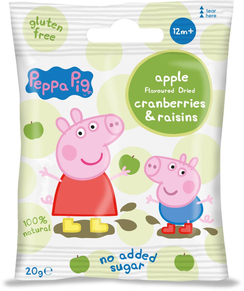 Mumsisar Greta Gris Tranbär & Russin med smak av Äpple Mumsisar