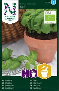 Nelson Garden Odlingsfrön Basilika EKO
