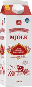 Garant Standardmjölk Längre Hållbarhet 3%