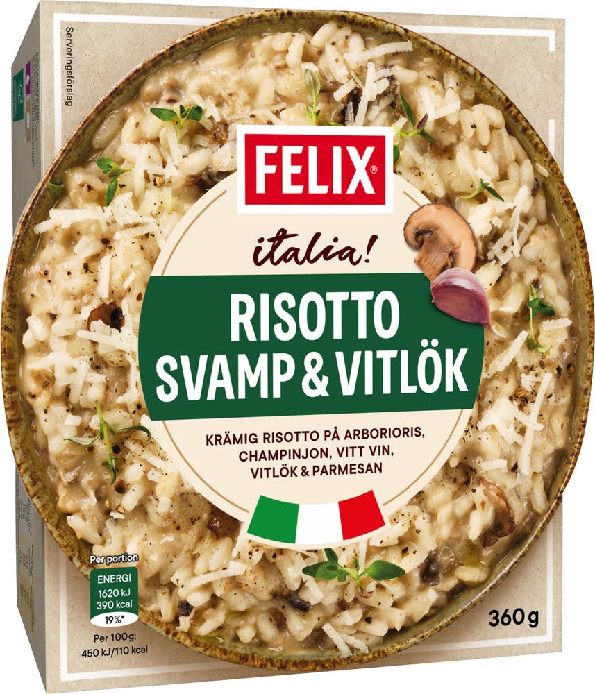 Felix Risotto Svamp & Vitlök Fryst