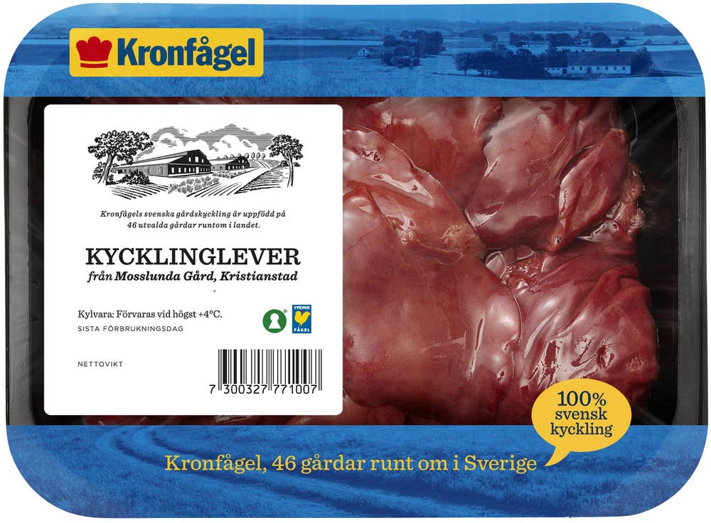 Kronfågel Kycklinglever