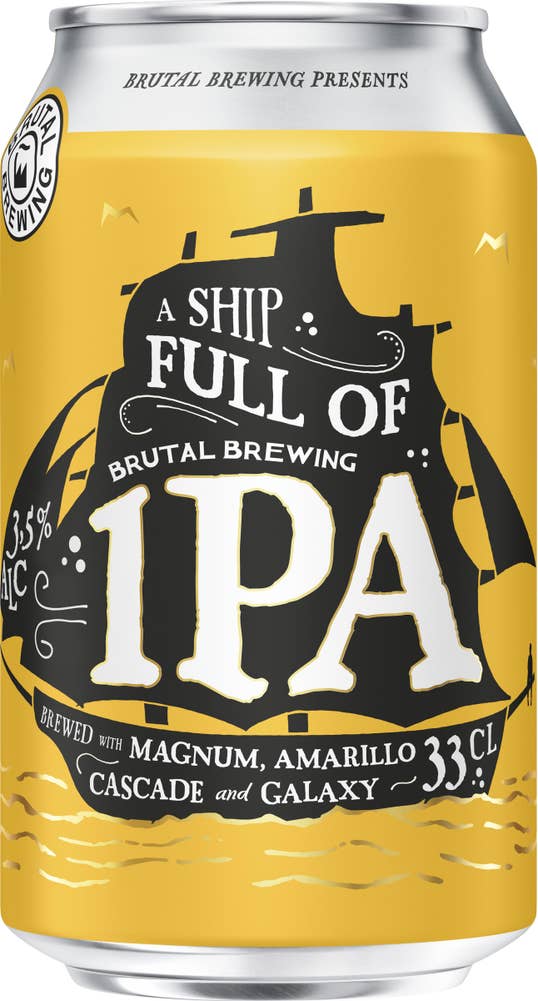 Brutal Brewing Öl A Ship Full of IPA 3,5%