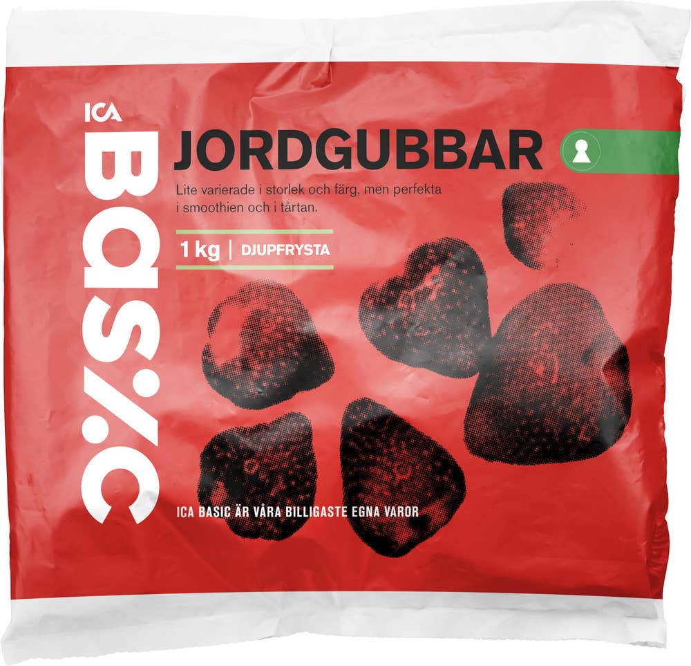 Ej sorterad Frysta Jordgubbar Ica Basic