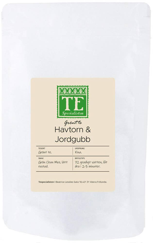 Te Grönt Havtorn & Jordgubb