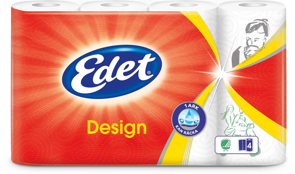 Edet Hushållspapper Soft Dekor 4-p Edet