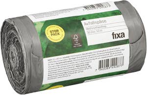 Fixa Avfallspåsar med Knythandtag Återvunnen Plast 30L