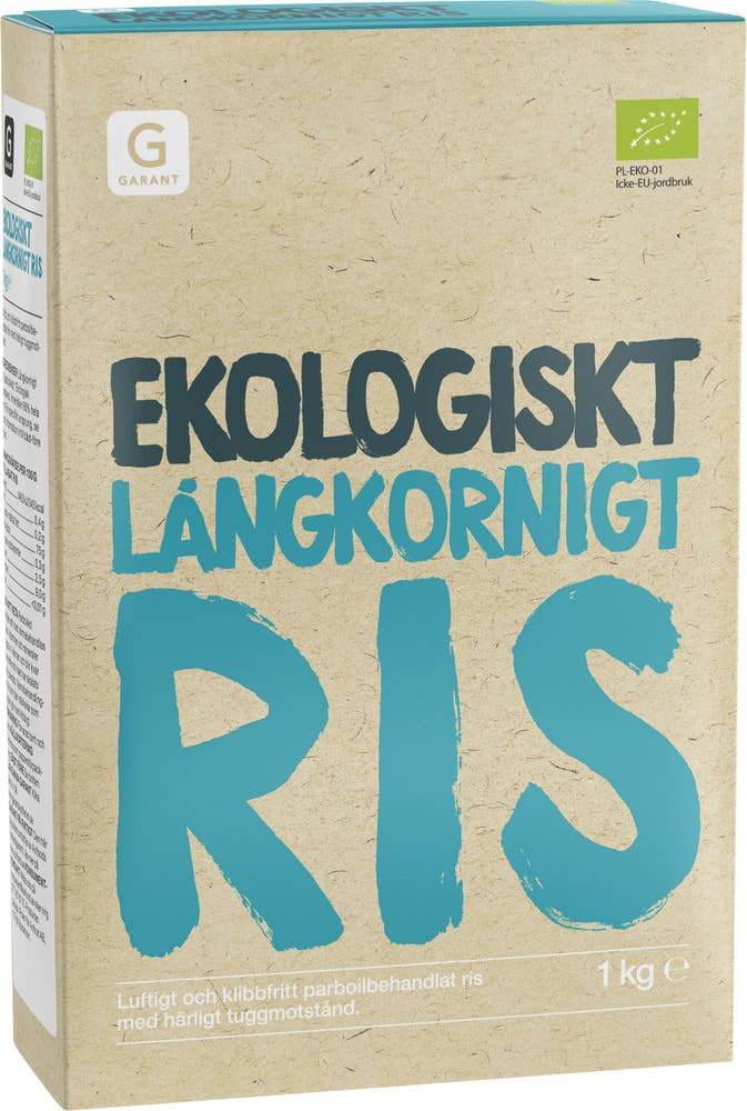 Garant Eko Långkornigt Ris EKO