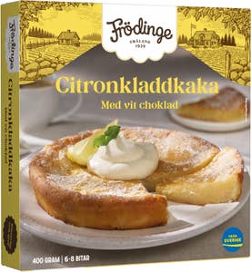 Frödinge Citronkladdkaka med Vit Choklad Fryst