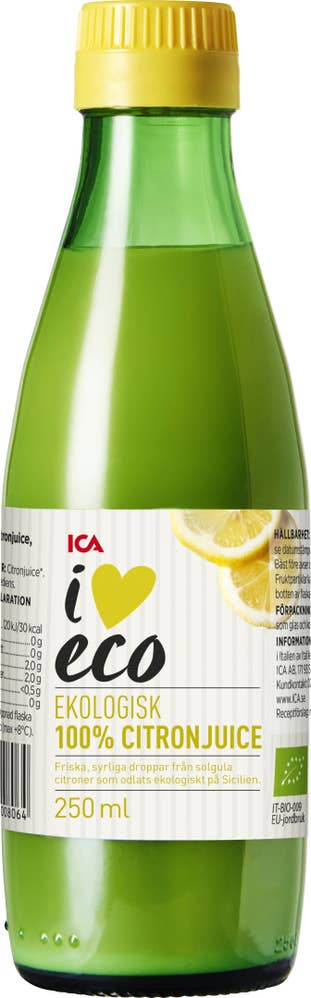 Ej sorterad Pressad Citronjuice Ica Eco