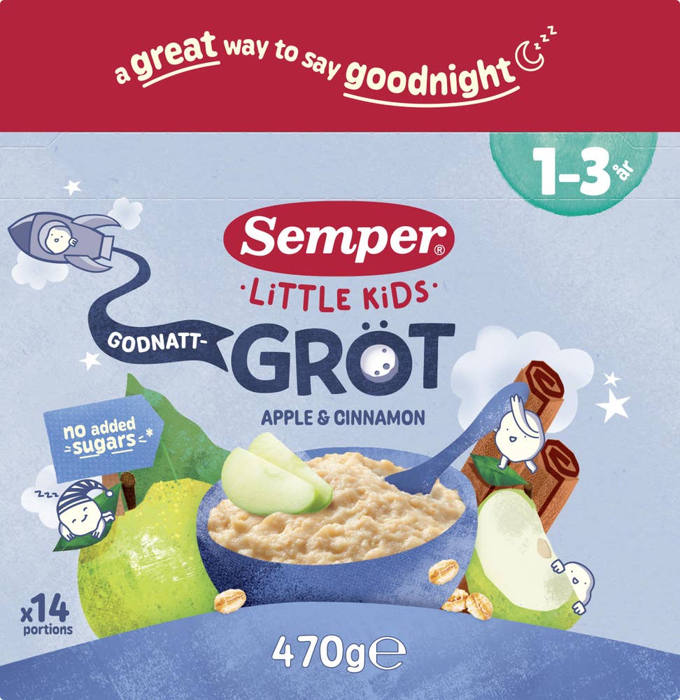 Semper Gröt Äpple & Kanel 1-3 År