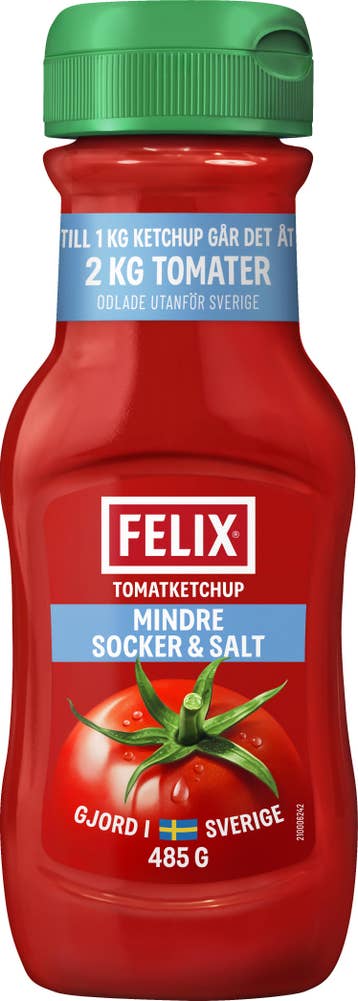 Felix Ketchup Mindre Socker & Salt