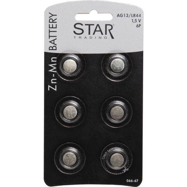 Star Trading Batteri Zn-Mn AG13/LR44 1,5V