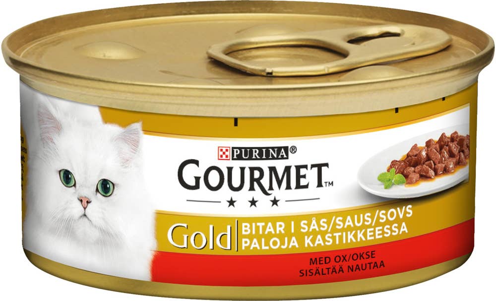 GOURMET Våtfoder Oxkött i Sås