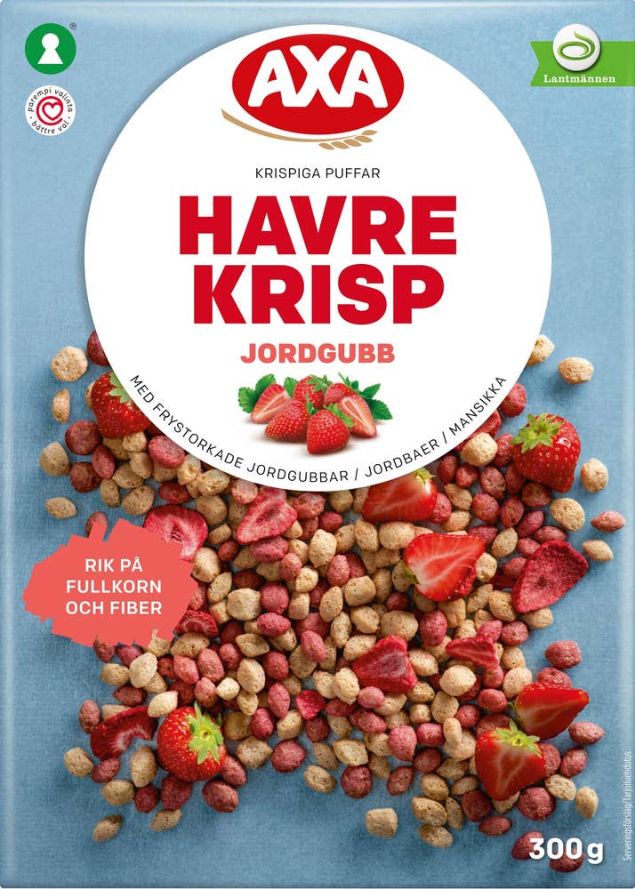 AXA Flingor Havre Krisp Jordgubb