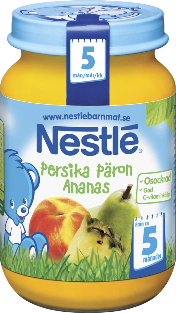 Nestlé Persika Päron Ananas 5-6M