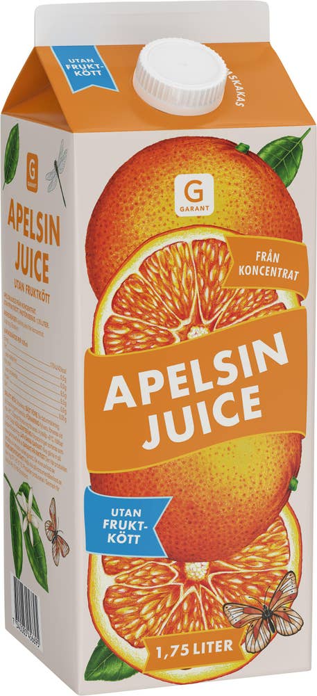 Garant Juice Apelsin utan fruktkött