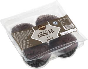 Dazzley Muffins Chocolate 4-p