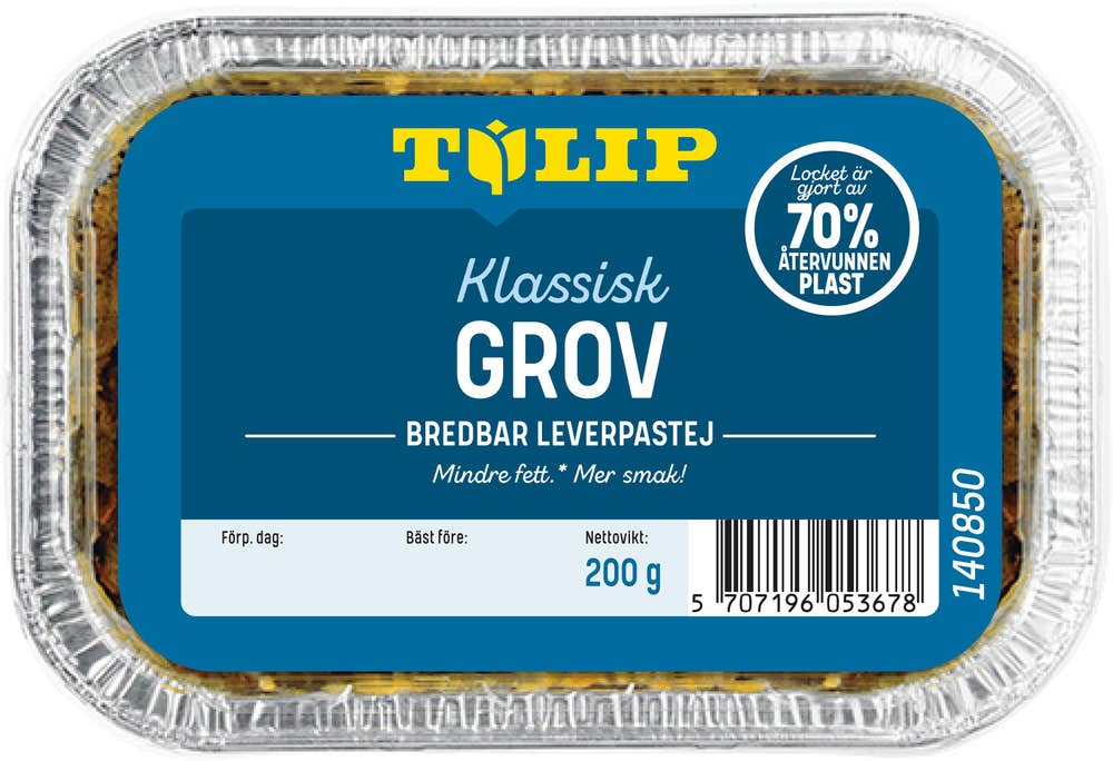 Leverpastej Grov Bredbar Laktosfri Glutenfri