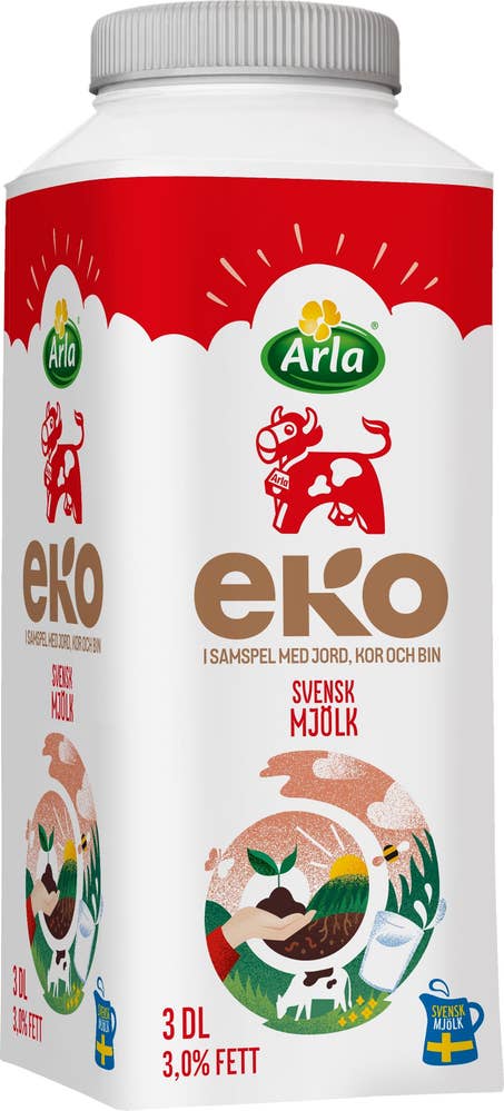 Arla Ko® Standardmjölk 3% EKO/KRAV