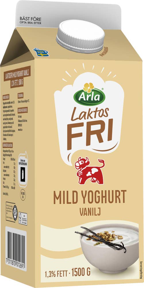 Arla Ko® Mild Yoghurt Vanilj Laktosfri 1,3%