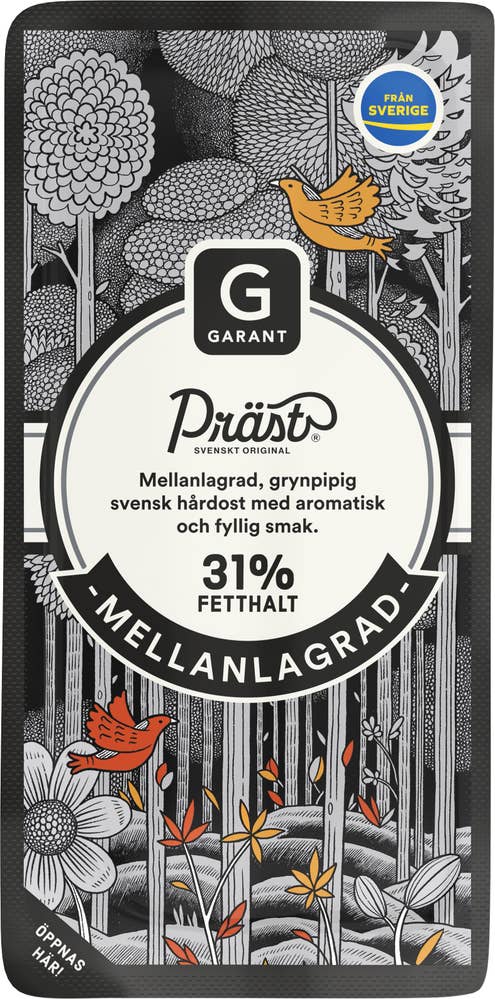 Prästost Skivad Ost 31%
