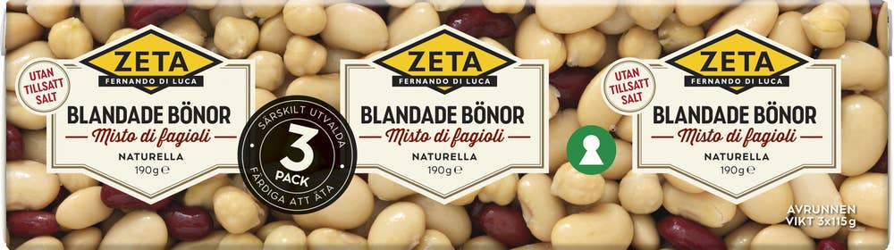 Zeta Blandade Bönor 3x