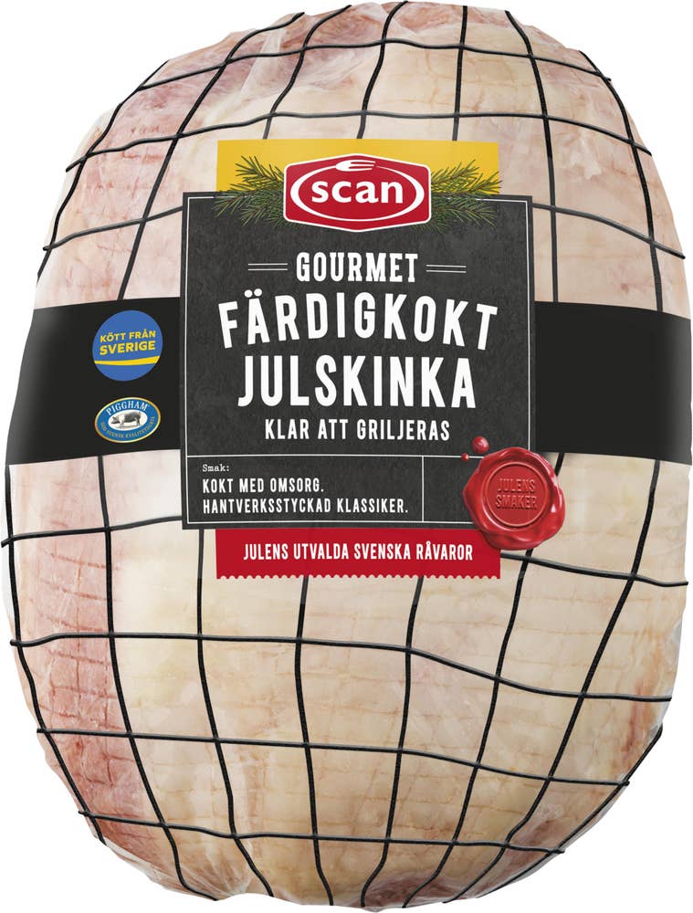 Scan Gourmet Färdigkokt Julskinka Buljongfri Viktspann 2,4kg - 2,8kg