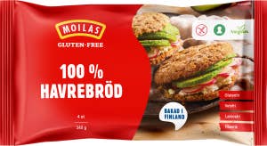 Moilas Havrebröd Glutenfri Fryst 4-p