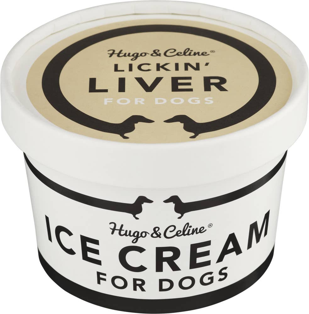 Hugo & Celine Hundglass Lickin' Liver Fryst