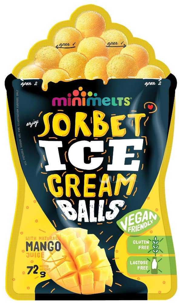 Minimelts Sorbetkulor Mango
