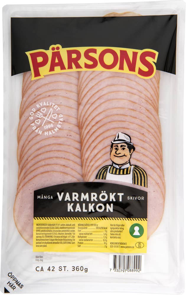Varmrökt Kalkon Skivad