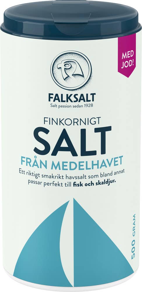 Falksalt Medelhavssalt Med Jod Falksalt