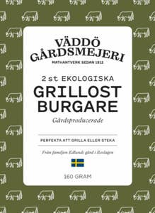 Väddö Gårdsmejeri Grillostburgare Väddö EKO/KRAV