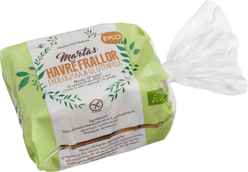 Martas Havrefrallor Glutenfria EKO Fryst