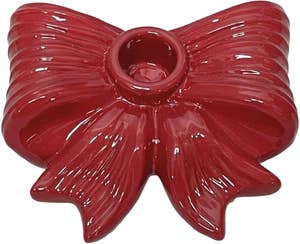 Hedlundgruppen Ljusstake Rosett Röd 12cm