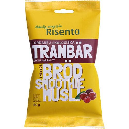 Ej sorterad Torkade Tranbär Risenta