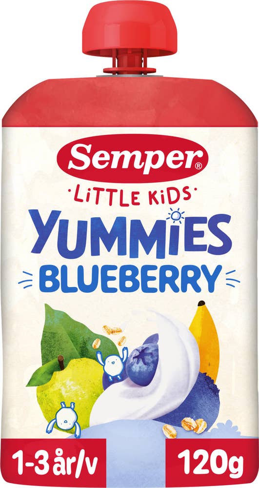 Semper Yummies Blåbär 1-3år