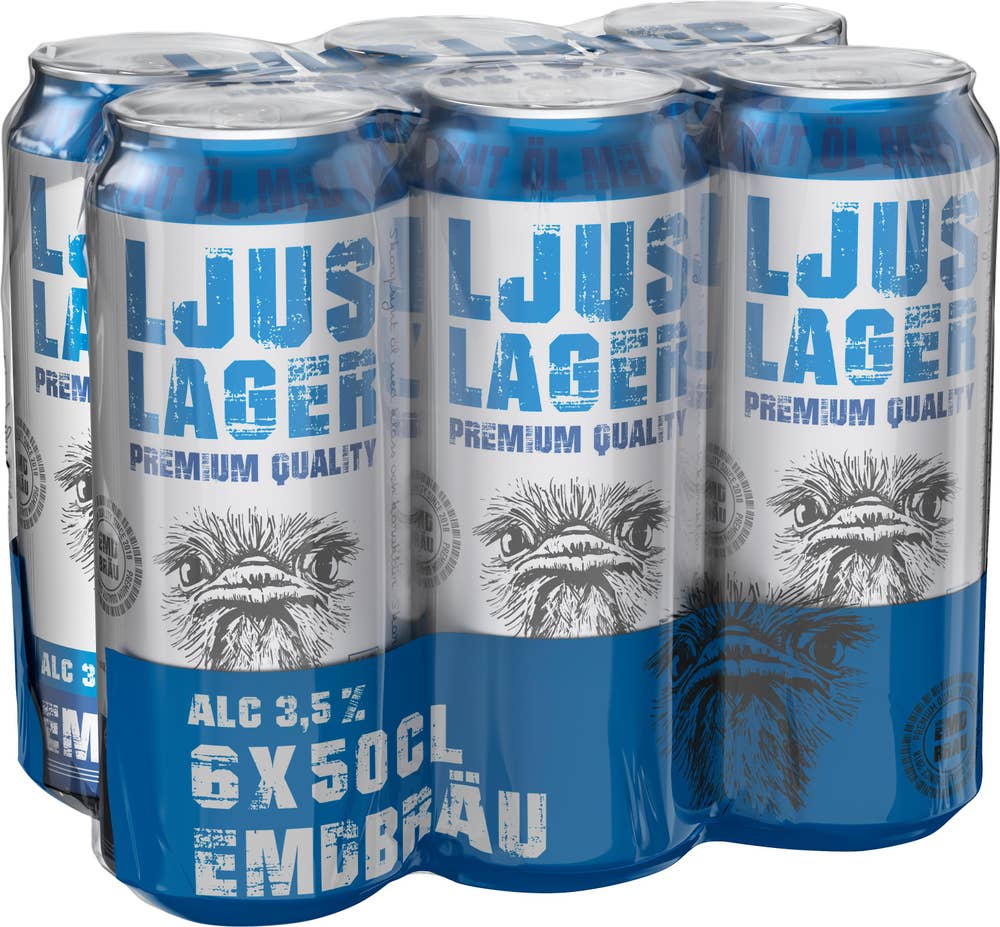 Emdbräu Öl Ljus Lager 3,5% 6x50cl