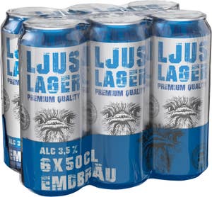 Emdbräu Öl Ljus Lager 3,5% 6x50cl