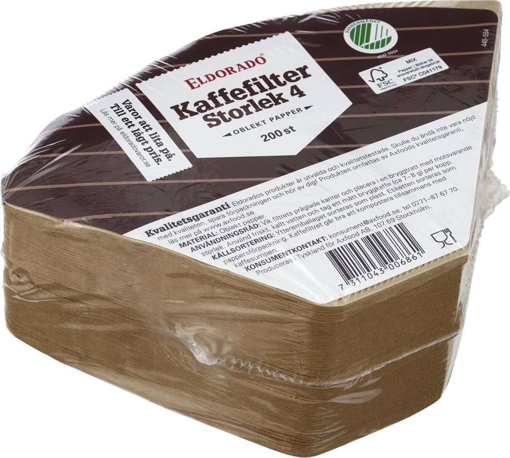 Eldorado Kaffefilter 1X4 Bruna