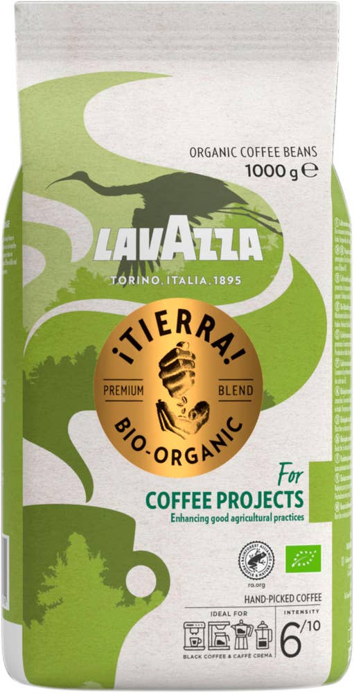 Lavazza Tierra For Planet Hela Kaffebönor Mellanrost EKO