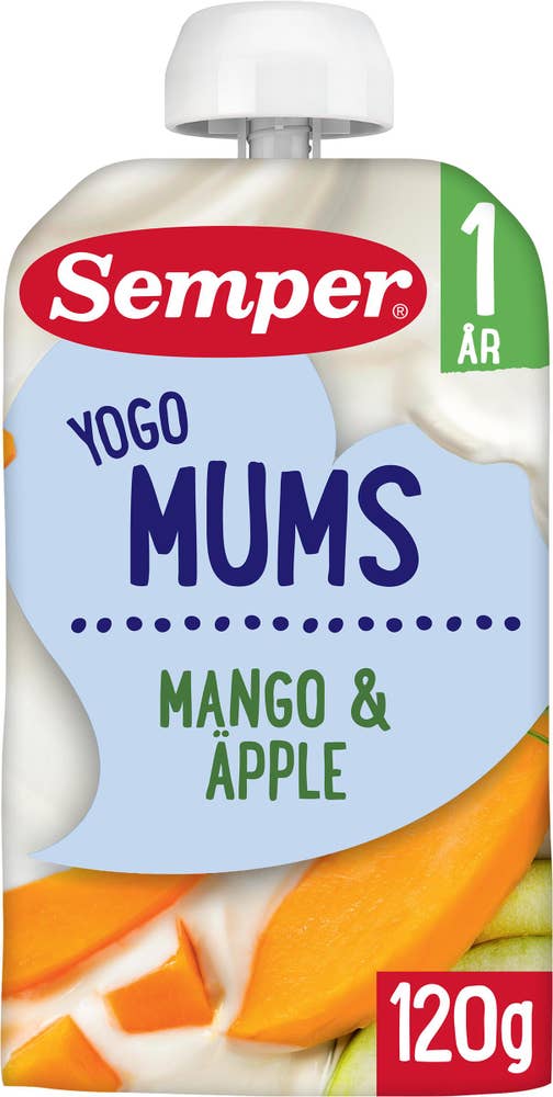 Semper Yogo Mums Mango & Äpple 12M