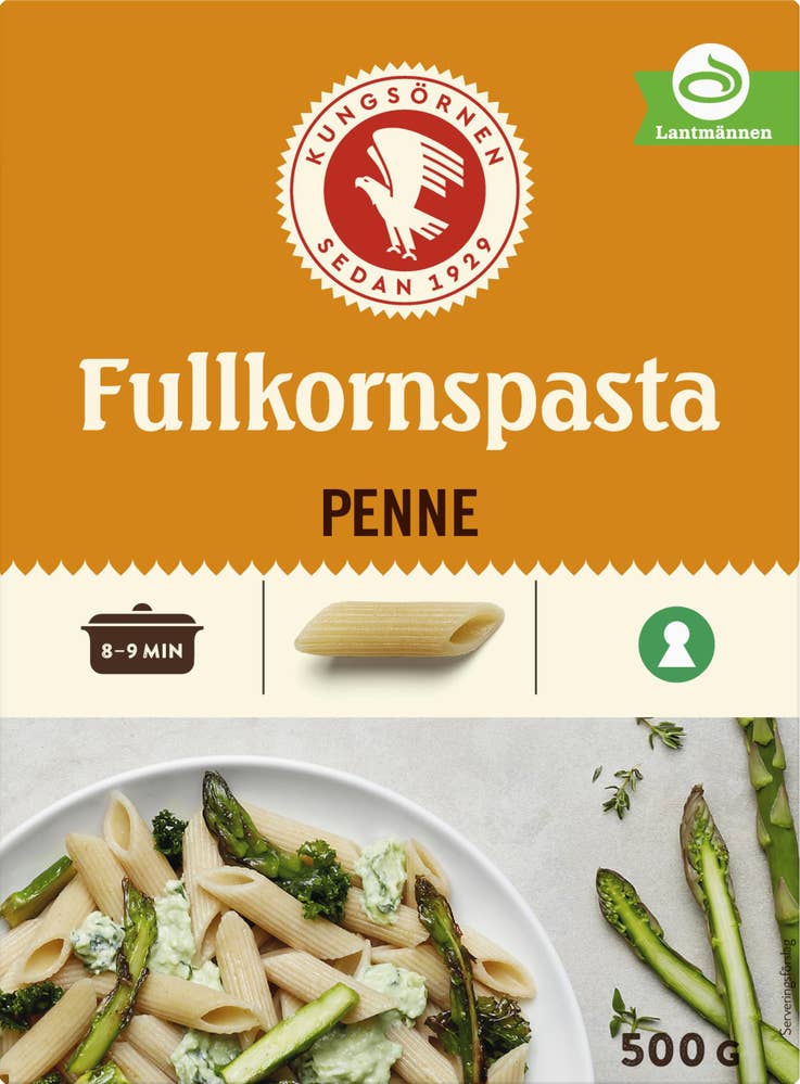 KUNGSÖRNEN Penne Fullkornspasta