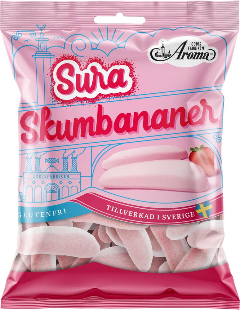 Aroma Sura Skumbananer Jordgubb