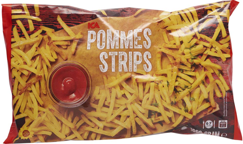 Ej sorterad Fryst Pommes Strips Ica