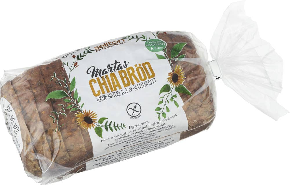 Sellton Chiabröd Glutenfri Fryst Sellton