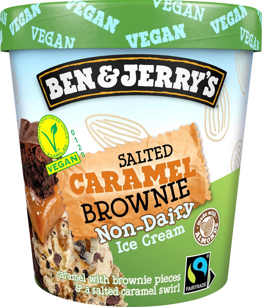 Ben & Jerry's Glass Salted Caramel Brownie Vegan Fairtrade 465ml Ben & Jerry's